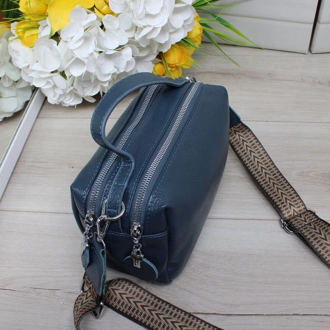 Сумка джинс крос-боді молодіжна для щоденного використання